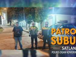 Patroli Beat Subuh Sat Lantas Polres Oku