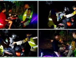 Polsek Semidang Aji Gelar KRYD, Perkuat Antisipasi 3C, Sajam hingga Balap Liar