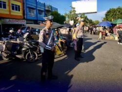 Satlantas Polres OKU Laksanakan Pengamanan Car Free Day untuk Ciptakan Kamseltibcarlantas