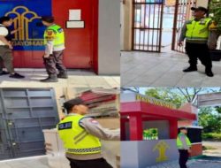 Polsek Baturaja Timur Anggotanya Laksanakan Patroli Sambang ke Rutan Kelas IIB Baturaja, Tekankan Kewaspadaan Petugas Jaga.