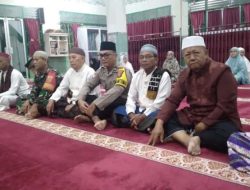 Mewakili Kapolsek Baturaja Timur Bhabinkamtibmas Kelurahan Kemalaraja Hadiri Safari Subuh MUI OKU di Masjid Taufik