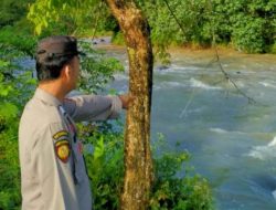 Deteksi Dini Polsek Ulu Ogan Polres Oku pantau Debit Air Sungai