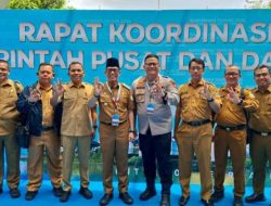 Kapolres OKU Bersama Forkopimda Hadiri Rakernas Pemerintah Pusat dan Daerah di SICC Bogor