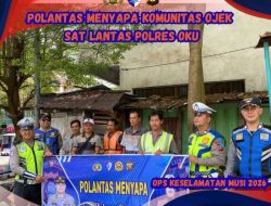 Polantas Menyapa Ojek, Sat Lantas Polres OKU Bangun Komunikasi Humanis dengan Pengemudi Ojek