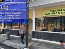 Waka Polres Oku Cek Penjagaan Markas Komando Kabupaten Ogan Komering Ulu.