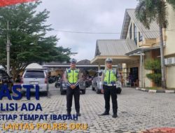Satlantas Polres OKU Gelar Kegiatan PASTI, Pastikan Keamanan Ibadah Umat Kristiani