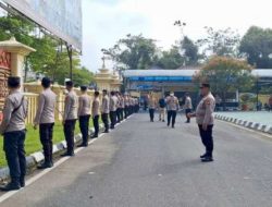 Polres OKU Gelar Latihan Sispam Mako, Tingkatkan Kesiapsiagaan Personel Hadapi Potensi Ancaman