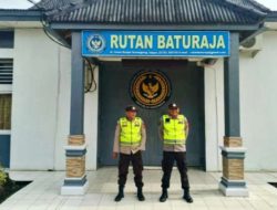 Anggota Piket Polsek Baturaja Timur Sambangi Rutan Kelas IIB Baturaja, Perkuat Pengamanan dan Kamtibmas