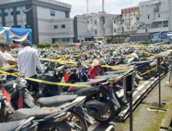 Polres OKU Hadirkan 8 Motor Hasil Ungkap Curanmor pada Rilis Polda Sumsel.