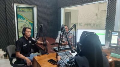Polres OKU Gelar Talk Show Harkamtibmas dan Karhutla di Radio Sukses FM Baturaja