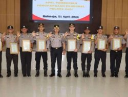 Kapolres OKU AKBP Endro Aribowo Beri Penghargaan kepada Personel Berprestasi, Berikut Daftar Lengkapnya”