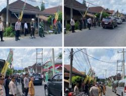 Personel Polres Oku Laksanakan Pengamanan Kunjungan Kerja Pangdam II/Sriwijaya Di Baturaja Oku