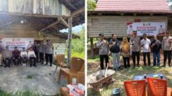 Polres Oku Polda Sumsel Bedah Enam Rumah Warga Kurang Mampu