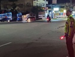 Antisipasi Kerawanan Lalu Lintas, Sat Lantas Polres Oku Laksanakan Blue Light Patrol
