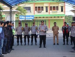 Kapolres Oku Pimpin Serah Terima Piket Penjagaan