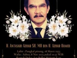 Mantan Ketua KPK ANTASARI AZHAR.Meninggal Dunia.