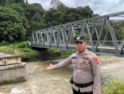 Antisipasi Banjir Polsek Ulu Ogan Cek Debit Air Sungai