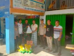 Korban Kebakaran di Desa Gunung Tiga mendapat bantuan dari Forkopimcam Ulu Ogan