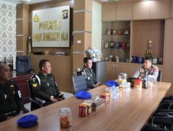 Kapolres Oku Terima Kegiatan Silaturahmi Dari Dansubdenpom II/4-4 BATURAJA