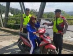 Polsek UlU Ogan Himbau Masyarakat Waspada Cuaca Ekstream