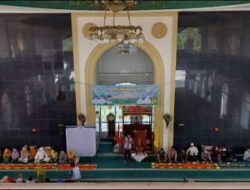 Kasiwas Polres Oku Hadiri Kegiatan Tabligh Akbar Ustad Zacky Mirza, LC Di Masjid Islamic Center Baturaja