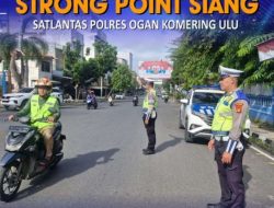 Strong Point Siang Sat Lantas Polres Oku, Sebagai Langkah Preventif Dalam Menjaga Keselamatan berlalulintas