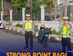 Kegiatan Pengamanan Dan Pengaturan Di Lokasi Car Free Day di Taman Kota Baturaja.