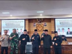 Rapat Paripurna DPRD OKU Di hadiri Wakapolres OKU Pembahasan APBD Tahun Anggaran 2026